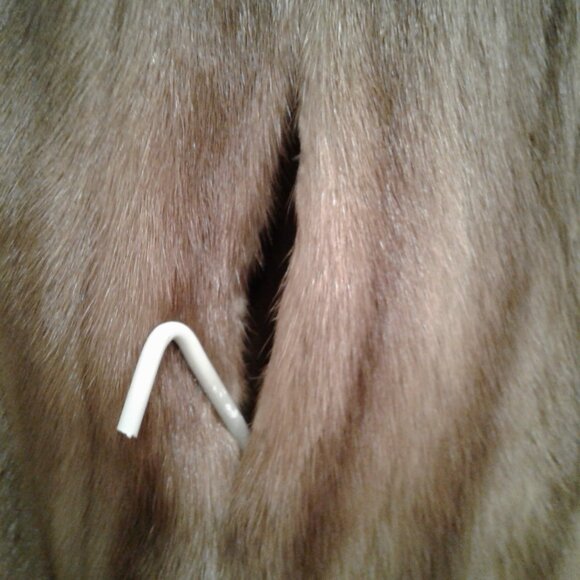 WOMEN REAL NATURAL MINK FUR VEST COAT JACKET WOMEN BROWN TAN M MEDIUM L LARGE 10 - Picture 12 of 13